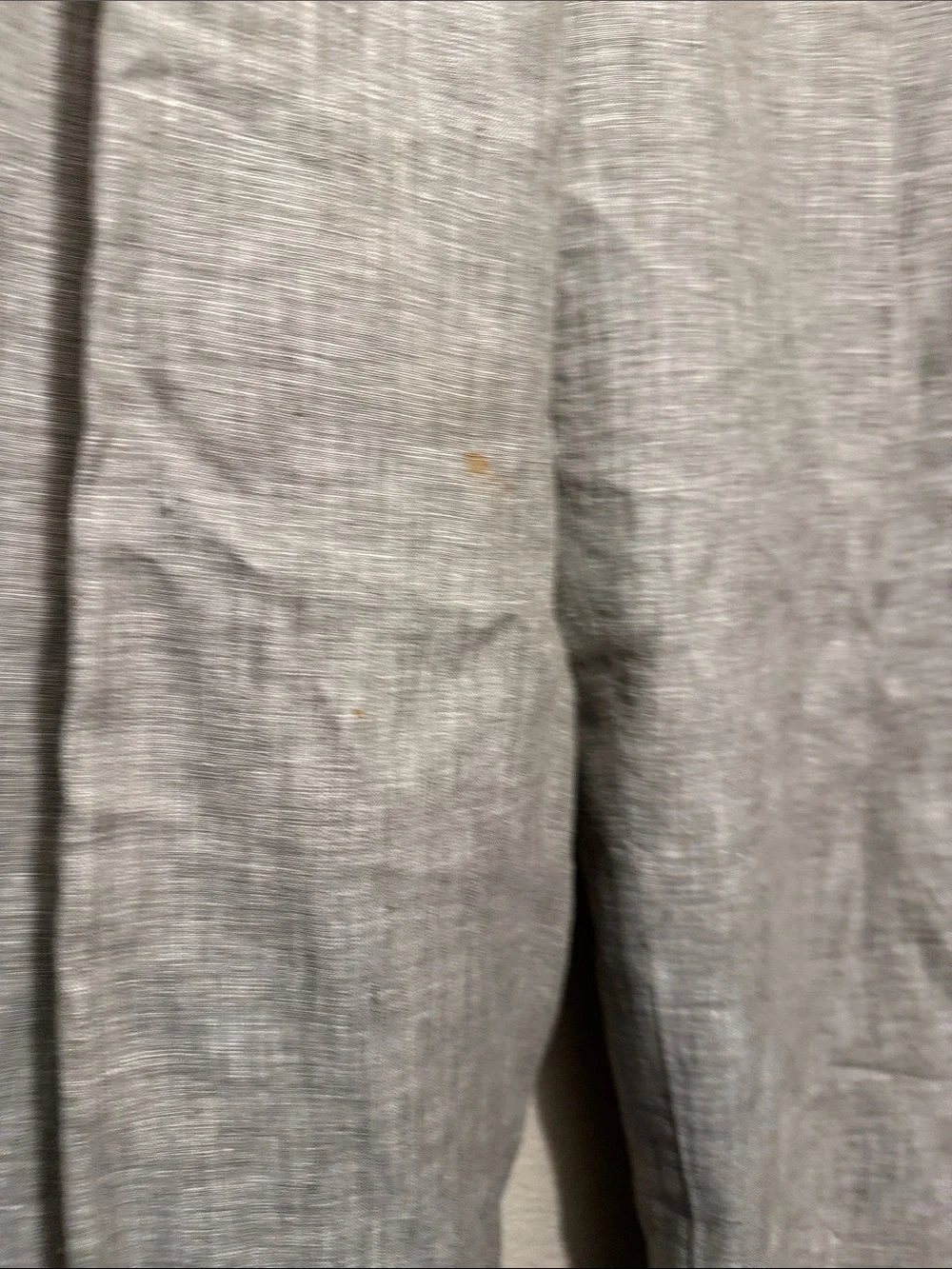 Men's Light Gray Dress Pants — Tailored Linen-Blend